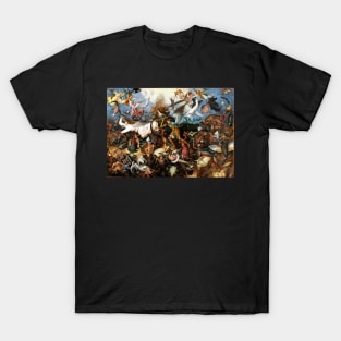 Pieter Bruegel The Elder Fall Of The Rebel Angels Oil Painting T-Shirt